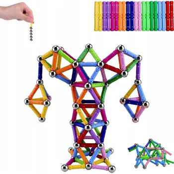 ostatní stavebnice 3D MAGNETICKÉ STAVEBNÍ STAVEBNICE VZDĚLÁVACÍ PUZZLE 20 6 Ks