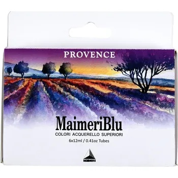 Vodová barva Maimeri Blu Sada akvarelových barev Provence 6 x 12 ml