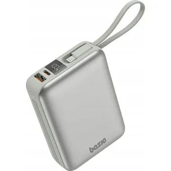 Powerbanka Powerbank 4v1 Bazic Fusion Mini 20000mAh s USB-C/Lightning kabelem, šedý