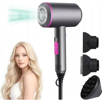 Fén 2000W FÉN NA VLASY PRO IONIZACE SILNÝ + SADA DIFUZÉR A KONCENTRÁTOR