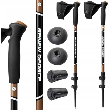 Trekingová hůl HOLE NA NORDIC WALKING SKLÁDACÍ NASTAVITELNÉ TREKINGOVÉ TELESKOPICKÉ