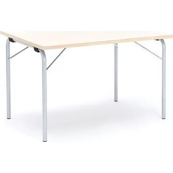 Jídelní stůl Skládací stůl NICKE, 1200x800x720 mm, pozinkovaný rám, lamino bříza
