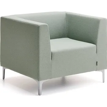 Pohovka Křeslo CASUAL, potah CURA, zelenošedá