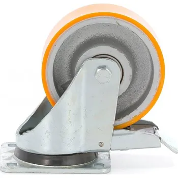 Pojezdové kolečko Polyuretanové kolo 150x50 mm, nosnost 700 kg, otočné s brzdou