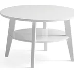 Konferenční stolek HOLLY, Ø 800 mm, bílý