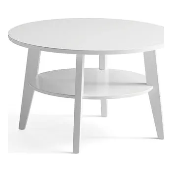 Konferenční stolek Konferenční stolek HOLLY, Ø 800 mm, bílý