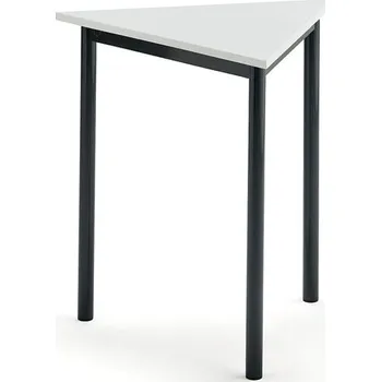 Psací stůl Stůl SONITUS TRIANGEL, 700x700x720 mm, antracitově šedé nohy, HPL deska tlumící hluk, bílá