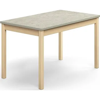 Jídelní stůl Stůl DECIBEL, 1200x700x720 mm, akustické linoleum, bříza/šedá