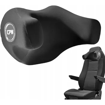 Polštář PODUSZKA PODRÓŻNA Z PIANKĄ MĚKKÝ POHODLNÝ DO AUTA ČERNÝ