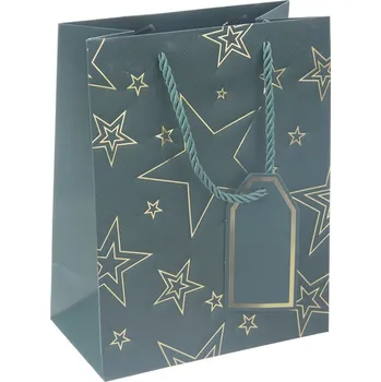 Dárková taška hvězda 18x10x23 cm