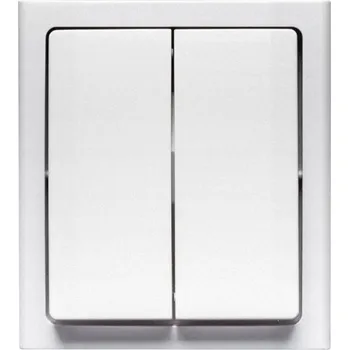 vypínač Dvojitý vypínač Klasik Polmark bílý ŁNH2BBI