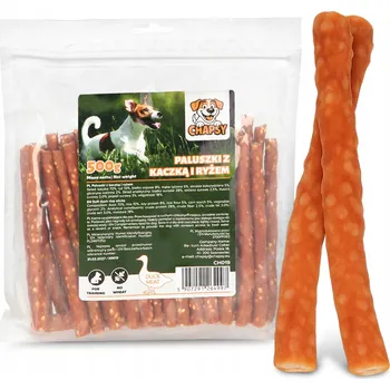 Pamlsek pro psa Psí pamlsek Tyčinky s Kachnou a Rýží 500g KABANOSKY Pochoutka PAŘÍZKY XQ-P