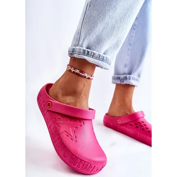 Dámské pantofle Dámské nazouvací pantofle Big Star – růžové velikost 36 růžová