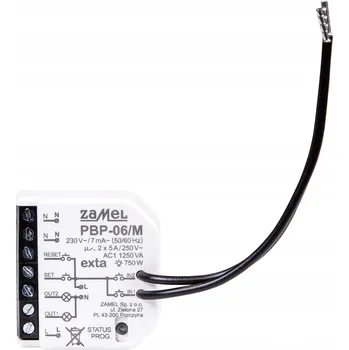 Elektronická součástka BISTABILNÍ RELÉ DO KRABIČKY MINIATURNÍ 230V AC PBP-06/M ZAMEL