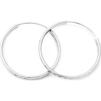 Náušnice AGATO Stylové kruhové náušnice AGUC2103/50/N