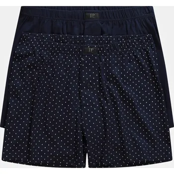 Pánské spodní prádlo JP1880, Plus size Boxerky, FLEXNAMIC®, 2-balení, spodky pro plnoštíhlé nadměrná velikost, 813272785-1456, modrý, 7XL, Plus size oblečení, Oblečení pro vysoké muže, Nadměrné velikosti, Oblečení pro plnoštíhlé.