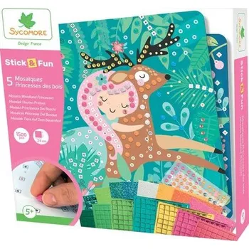 Desková hra Sycomore Stick & Fun - mozaika - lesní princezny