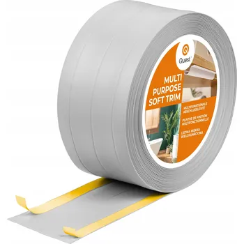 Podlahová lišta Lišta Quest PVC 1 x 120, délka 1000 cm, šedá