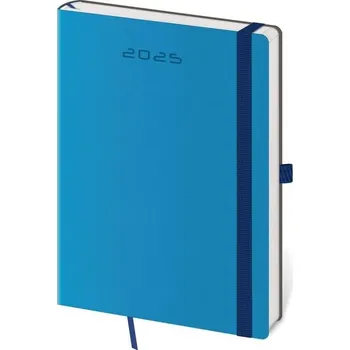 Diář Knižní kalendář pro podnikatele 2025 A5 Helma modrý
