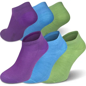 Pánská móda Northman Summer Merino 3-pack Velikost: 39-41 Mix barev1 Kotníkové Merino Ponožky