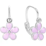 AGATO Překrásné dívčí náušnice s květinou AGUC1776D