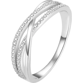 Prsten AGATO Elegantní stříbrný prsten s čirými zirkony AGG446L Velikost: 56 (2,5 g)