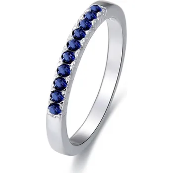 Prsten AGATO Něžný stříbrný prsten s modrými zirkony AGG327 Velikost: 50 (2,26 g)