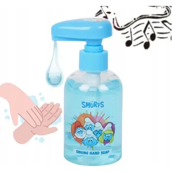 Mýdlo Tekuté mýdlo na ruce pro děti 250 ml ZPÍVAJÍCÍ ŠMOULOVÉ Šmoulové VEGAN