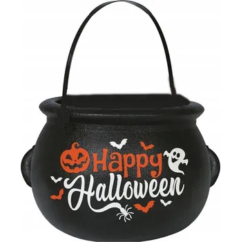 Party dekorace Košík na cukroví Černý Kbelík Happy Halloween Košík Dýně Duch