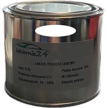 Lak na dřevo Barva Průmyslová polyuretanová barva, polyuretanový lak matný 0,5l 2:1 RAL 9003