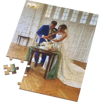 Obraz ČistéDřevo Vlastní fotografie na dřevěném puzzle ve formátu A4