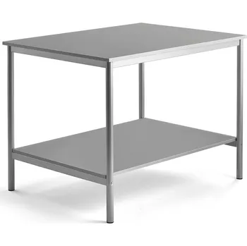 Dílenský stůl Pracovní stůl, 1200x900 mm, světle šedá, stříbrná