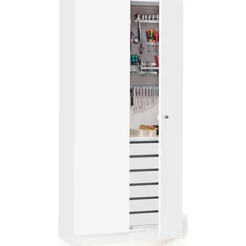 Skříňka na nářadí Skříň na nářadí THEO, 2100x1000x470 mm, bílá