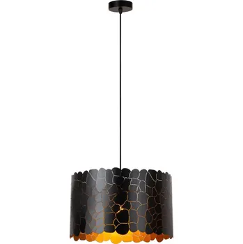 Lucide ALMELO - Závěsné světlo - Ø 40 cm - 1xE27 - Černá