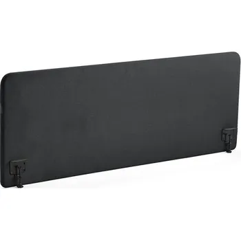 Paraván Stolový paraván ZONE, černé svorky, 1800X650x36 mm, potah Rivet, antracitově šedá