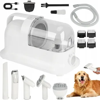 Vysavač Multifunkční sada 6v1 pro péči o psy a kočky Vysavač, zastřihovač, kartáč
