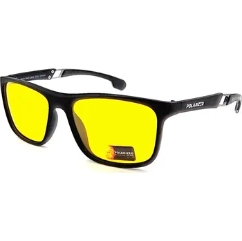 Sluneční brýle POLARIZED Polarizační brýle na noční vidění pro řidiče SGL 2Ex11Y CAT.1 black
