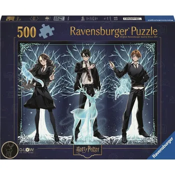 Puzzle Ravensburger 500 dílků Harry Potter - Svítící ve tmě
