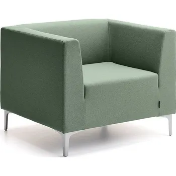 Pohovka Křeslo CASUAL, potah CURA, tmavě zelená