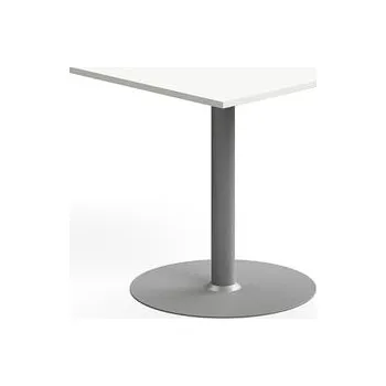 Jídelní stůl Stůl ALVA, 700x700x720 mm, vysokotlaký laminát, stříbrná/bílá