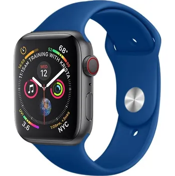 Řemínek na hodinky AW Jednobarevný řemínek na Apple Watch - Diamond blue Šířka uchycení řemínku: 38/40/41/42mm, Délka řemínku: Dámský - S/M (12 - 18cm), Barva: Diamond blue IR-MJ01-036