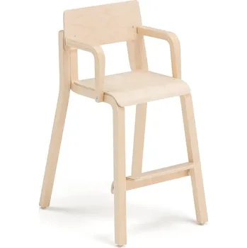 Jídelní židle Vysoká dětská židle DANTE, s područkami, výška 500 mm, bříza