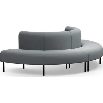 Pohovka Sedačka VARIETY, půlkruhová, vnější, potahová látka Pod CS, stříbrnošedá