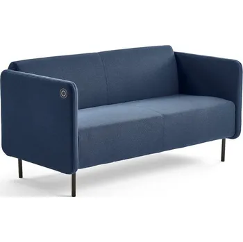 Pohovka Pohovka CLEAR s USB zásuvkou, 2,5místná, textilní potah, námořnická modrá