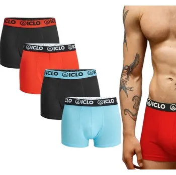 Pánské oblečení Pánské bavlněné boxerky ICLO 4 kusy vel. M