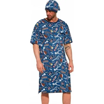 Pánské pyžamo Cornette noční košile pánská 109/07 - M (Pánská noční košile s krátkým rukávem Cornette 109)