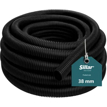 Zahradní hadice Sací hadice vroubkovaná 38 mm na metry řezaná trubka pro vysavač z metru řezaná