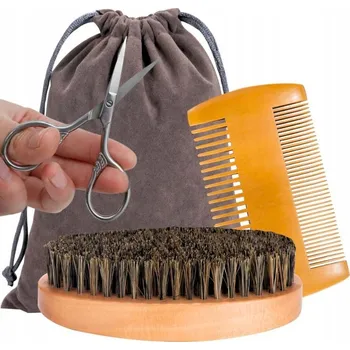 Péče o vousy KARTÁČ NA VOUSY DŘEVĚNÝ KARTÁČ NA VOUSY