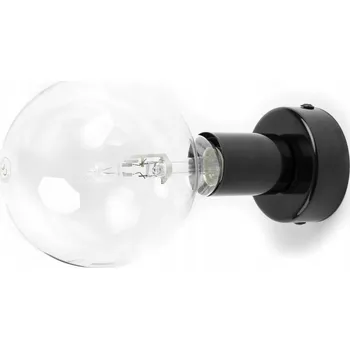 Nástěnné svítidlo Černá nástěnná lampa Loft Metal Kinkiet KOLOROWE KABLE