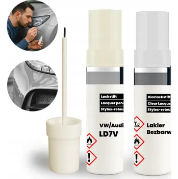 Lak na dřevo LD7V Opravná sada 2v1 VW Audi - Na opravu škrábanců a oděrek | ZÁKLAD + LAK